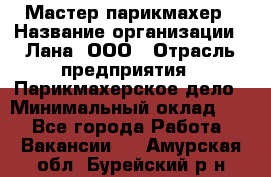 Мастер-парикмахер › Название организации ­ Лана, ООО › Отрасль предприятия ­ Парикмахерское дело › Минимальный оклад ­ 1 - Все города Работа » Вакансии   . Амурская обл.,Бурейский р-н